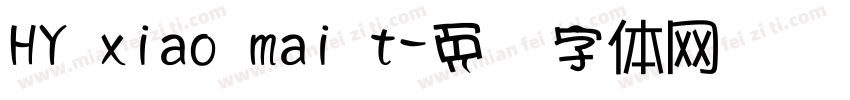 HY xiao mai t字体转换
